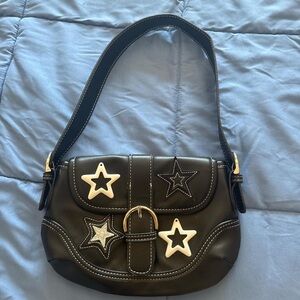 SHEIN Black Shoulder Bag with Star Details
